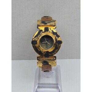 Vintage Robokid Steampunk Grunge Avant Garde Futuristic Tooled Watch New Battery